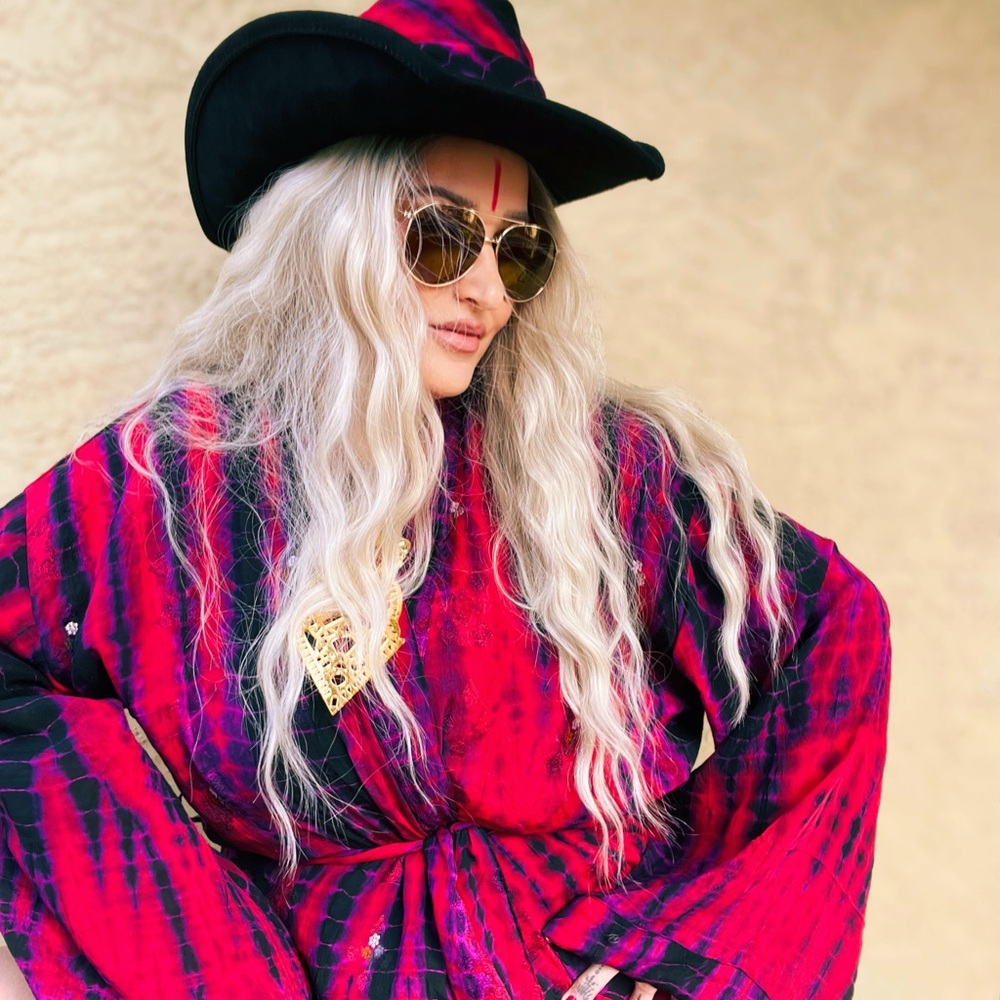 GORGEOUS TIE DYE SILK SHORT KIMONO RARE COLORS